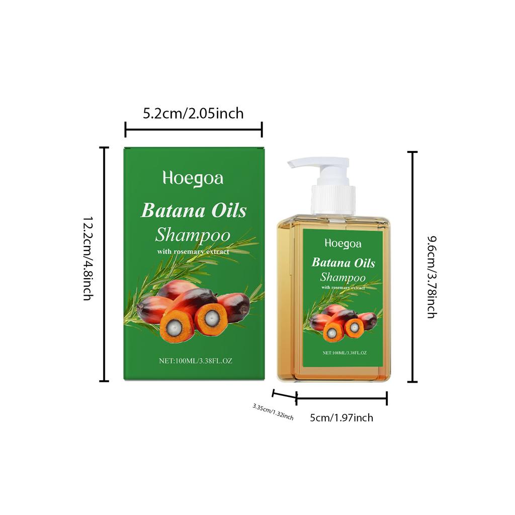 Batanaöl Shampoo Haar stärkt Anti-Haarausfall Regeneriert geschädigtes gespaltenes Haar Kopfhautreinigung Schuppenkontrolle Haarwachstum Shampoo