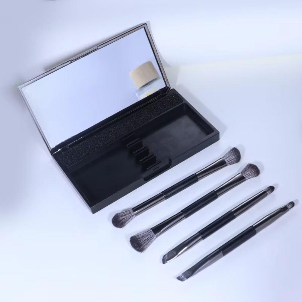 Eyebrow Pencil Eyeshadow Brushes Set Eyeliner Brushes Cosmetic Brush Kit  on-the-go Touch-ups
