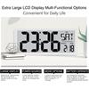 12/24H Desktop Day Electronic Alarm Clock Large Digital Wall Clock Battery Operated Alarm Clock Living Room Office Decor