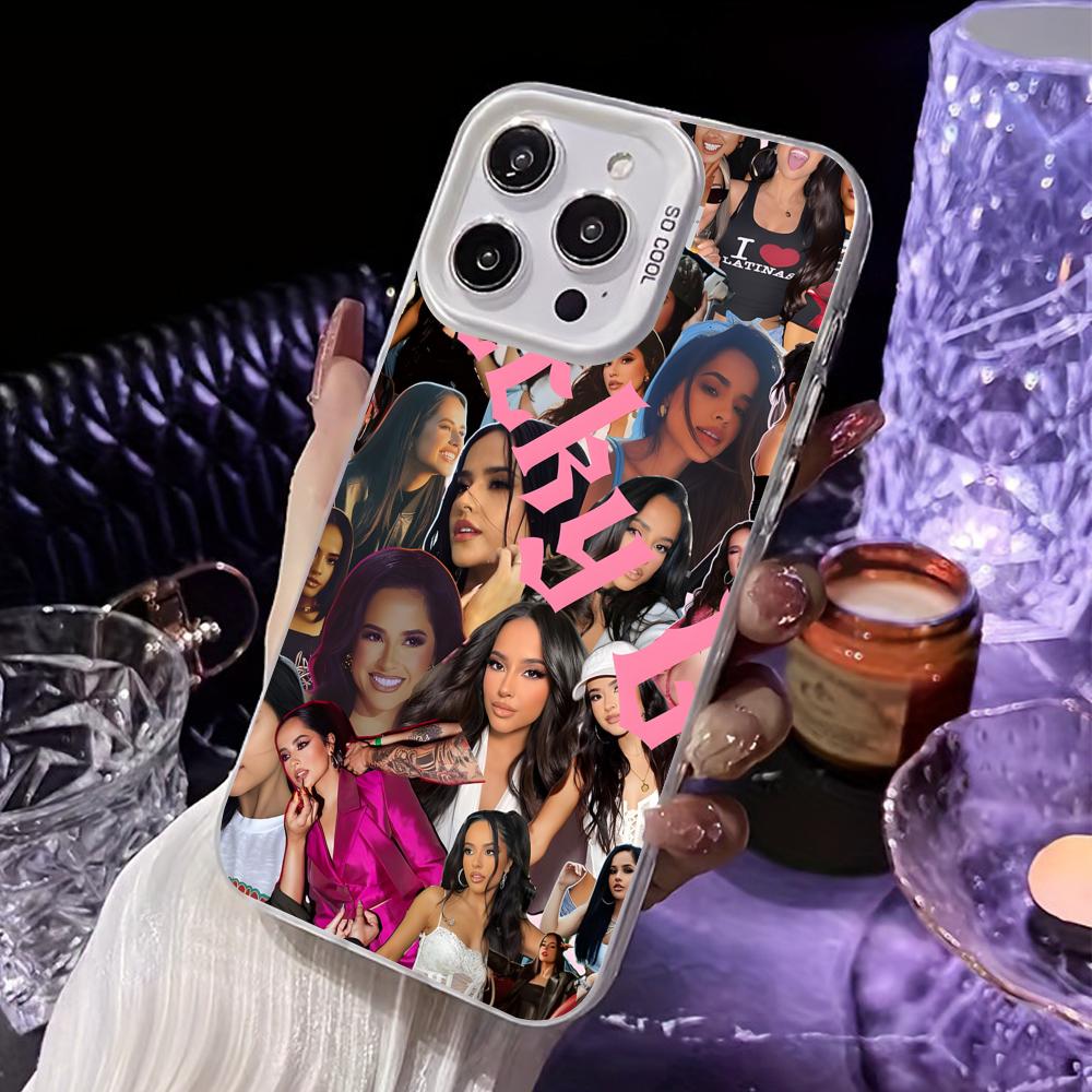 Fashion Becky G White Translucent Mobile Phone Case for iPhone 17 16 15 14 13 12 11 X XR XS Air Pro Max Plus Colorful Cover