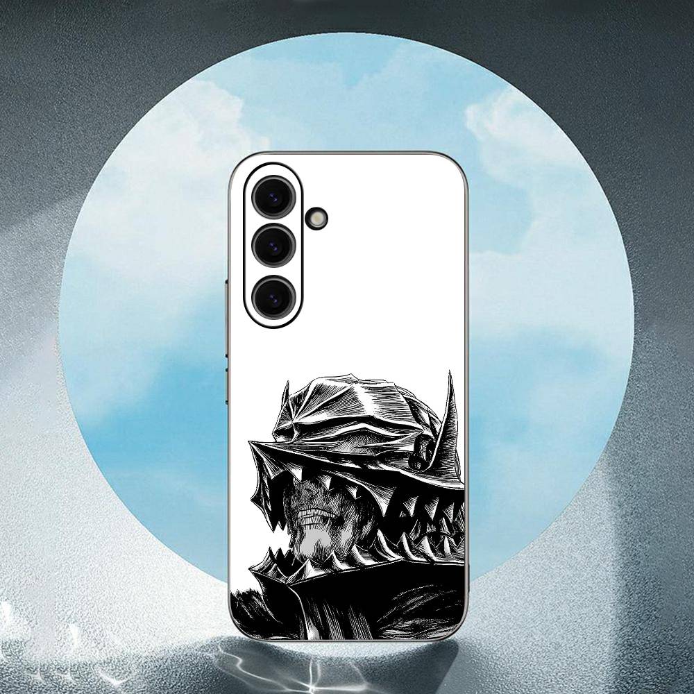 Berserk-k For Samsung Galaxy S23 S24 S25 Ultra S22 Plus S21 Black Soft Case Waterproof Soft Case
