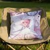 MMisono Mika Anime Cushion Cover Soft Reversible Durable Pillow Cover MultiScene Use for Home Car Daily Comfort