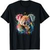 Koala-Bär Herren Damen Buntes Aquarell-Koala-Bär-T-Shirt