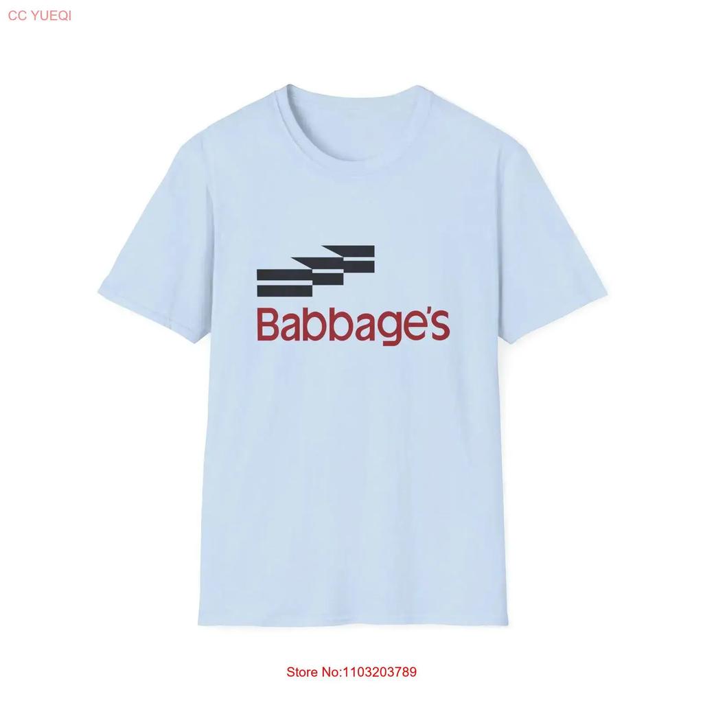 Babbages Softstyle T Shirt Vintage Stretched Breathable Casual Homme Versatile Slightly Designer Clothes Soft