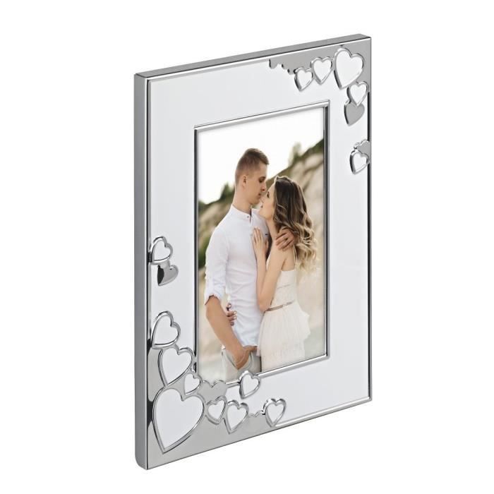 Cadre photo pour portrait Valentine, blanc, 10 x 15 cm