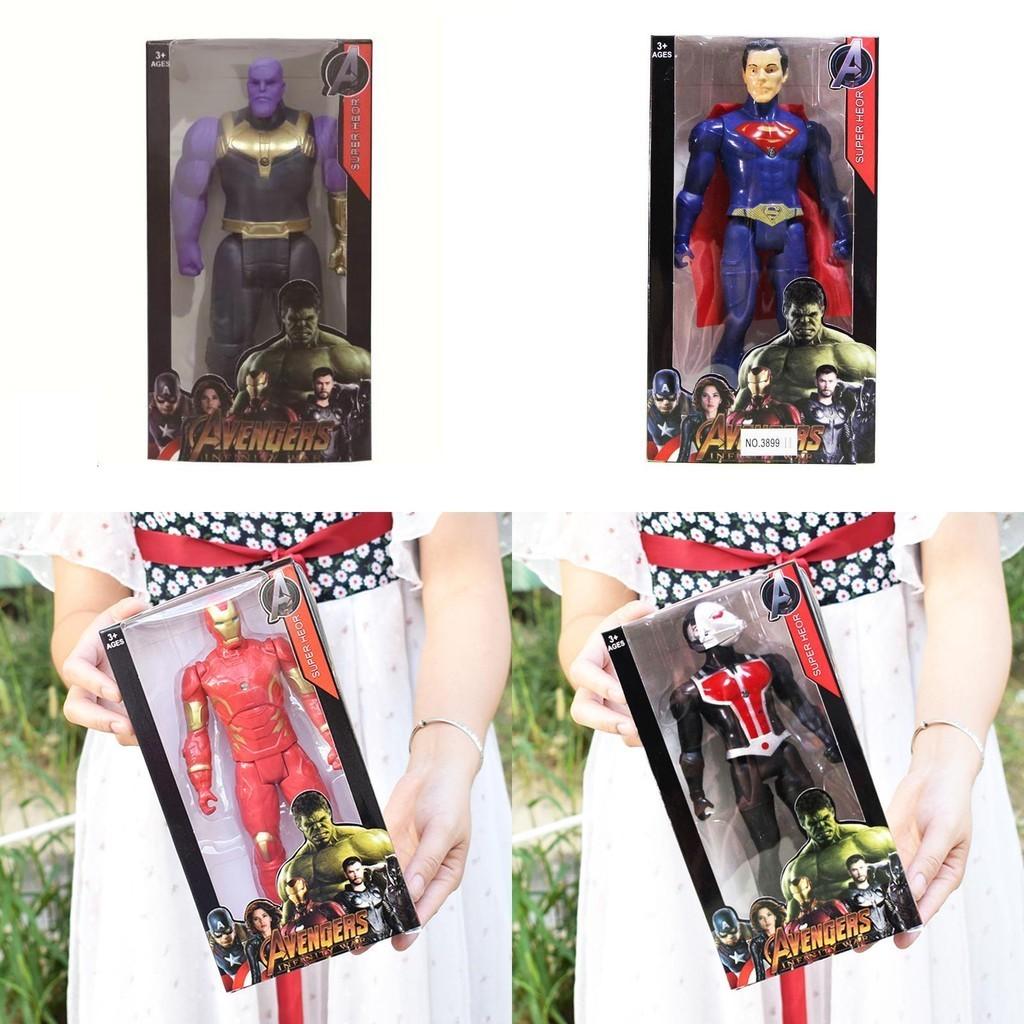 Figure d'Azione Colorate di Supereroi con Spiderman Hulk Iron Man Captain America Perfette Come Regalo per Bambini e Collezionabili
