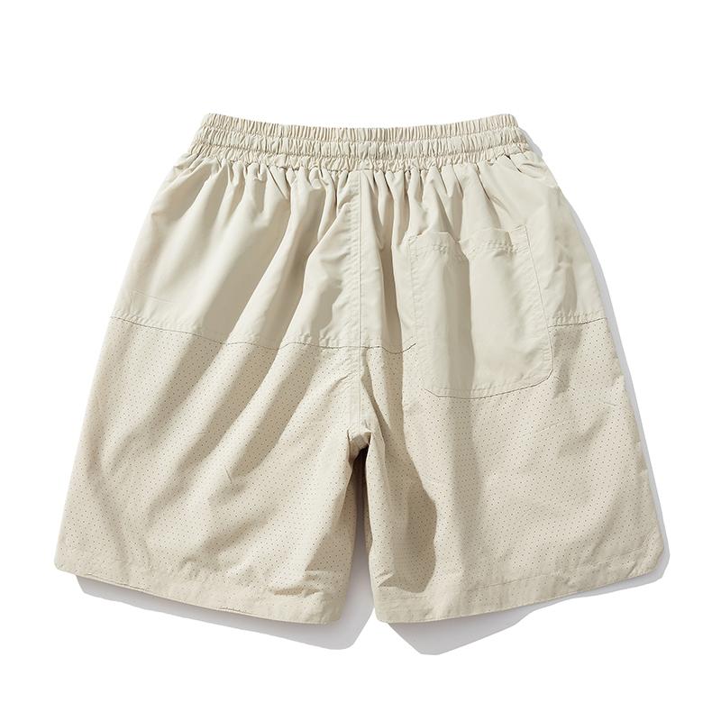 Pánské prodyšné rychleschnoucí šortky – Šortky s elastickým pasem a stahovací šňůrkou, s kapsami, pro letní sporty a streetwear