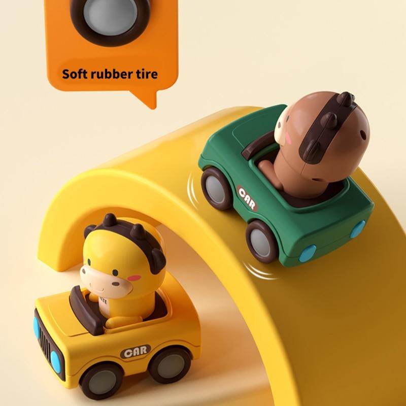 Toddler Toy Car Animal Shape Friction Toy Cartoon Fighter for Vehicle Exciting Cartoon Model for Toddlers Baby Toy Kids
