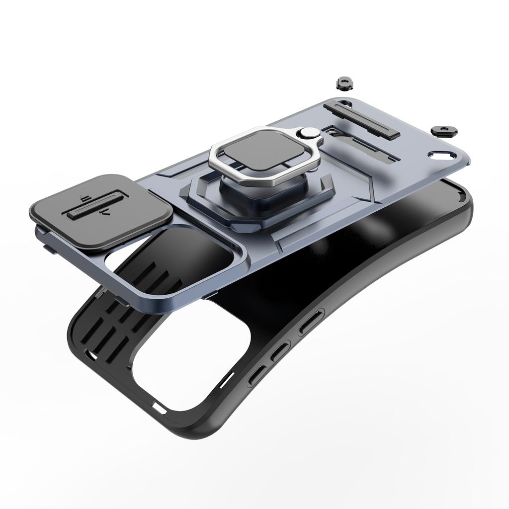 For OnePlus 13T 5G Case PC+TPU Kickstand Phone Protector with Lens Cover