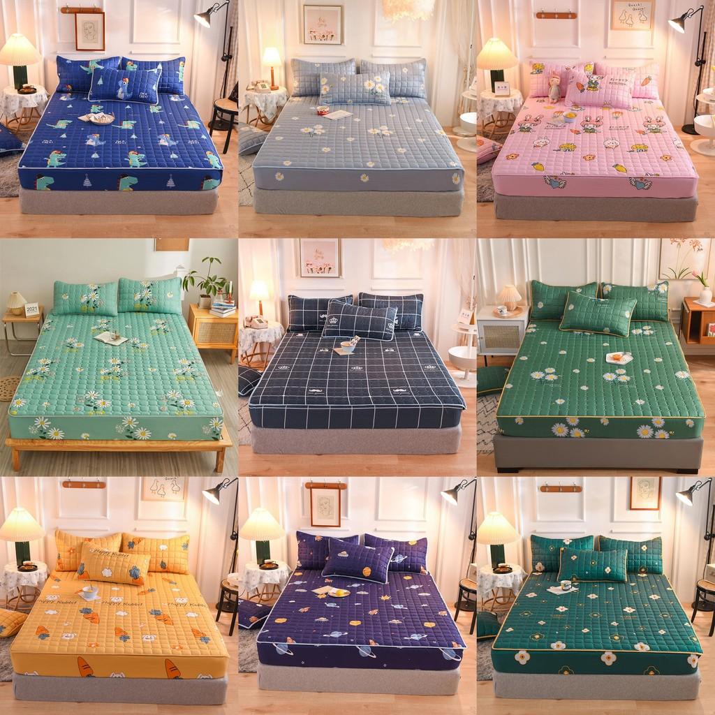 Moderne, vereinfachte Bettdecke mit Baumwollfüllung und rutschfesten Rändern für das Bett