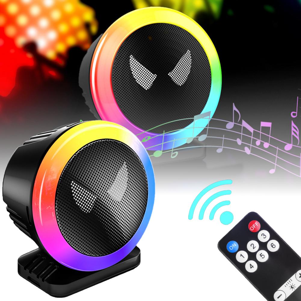 Car Aromatherapy Atmosphere Light RGB Sound Control Music Rhythm Lights Car Interior Creative Air Freshener For Automotive Q4N9