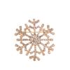 Zircon Creative Snowflake Brooch Geometric  Temperament   Decoration