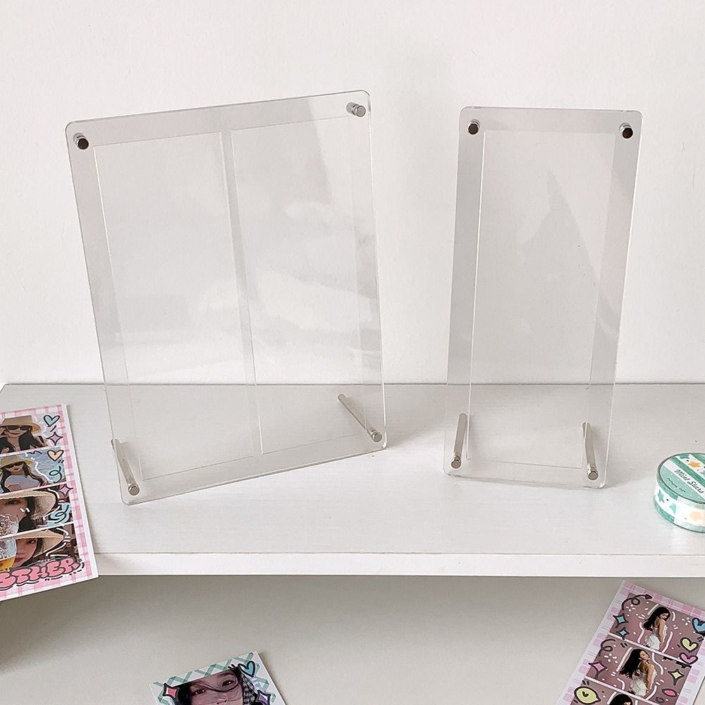 Acrylic Photocard Stand Clear Photo Protector Holder High Quality Picture Frame  Life Four Cut
