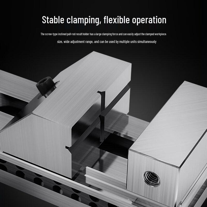 YunDuo 3-inch High-Precision Stainless Steel QKG Quick-Action Flat Vice