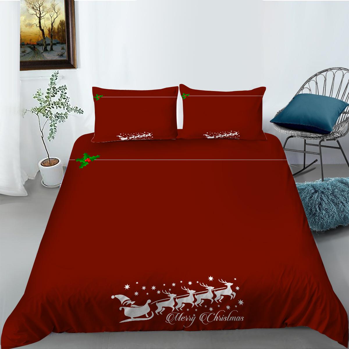 

Лидер продаж, комплект постельного белья с рождественским принтом, домашнее постельное белье, уникальный дизайн, покрывала, роскошный комплект постельного белья DE 200x220cm