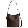 Bleecker 28 Classic Logo Metal Hardware Bucket Bag Women Handbags Maple-Brown CCT55-B4YDT