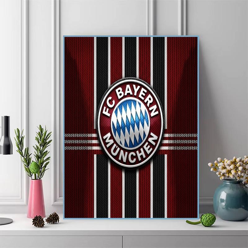 FC Bayern Monachium 100% Okrągłe Pełne Wiertło 5D DIY Malowanie Diamentami Haft Krzyżykowy Zdobienie Cyrkoniami