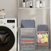 Prostorově úsporný závěsný koš na prádlo za dveře Velkokapacitní taška na špinavé oblečení Koupelna
