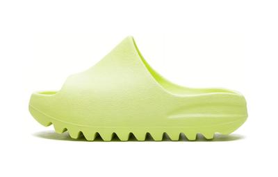 Yeezy Slide Glow Green 2022 Kids HQ4116