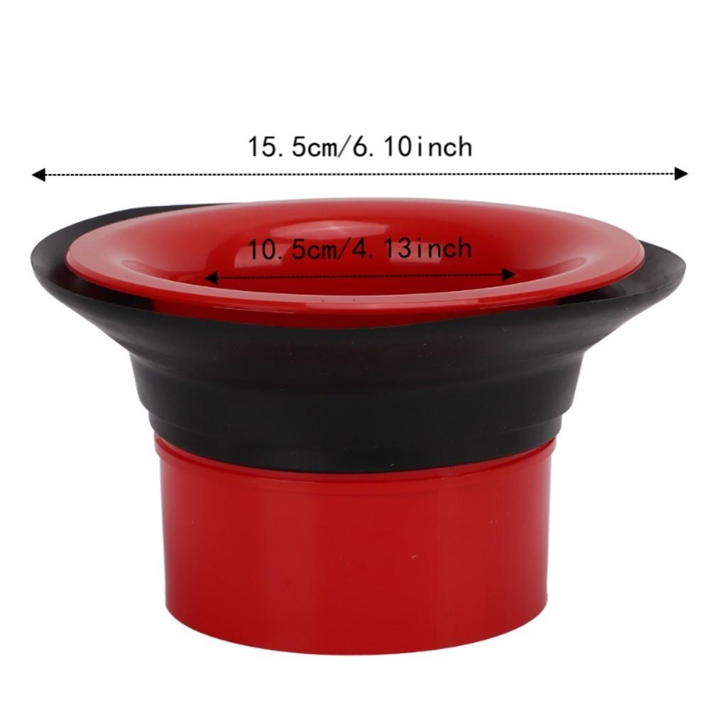 Red And Black Bass Drum Enhancer ABS + Rubber Drum Amplifier Accessory  Bass Drum Enhancement