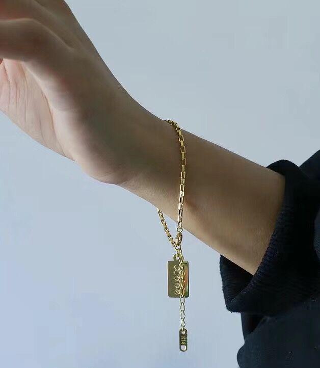 Fashionable Gold Letter Bracelet for Women - Trendy Cool Style