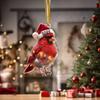 Weihnachtsbaumschmuck Flach Aufhängbar Festliches Andenken Acryl Tierfigur Schmuck für Wand Wohnzimmer Kaminsims Tür