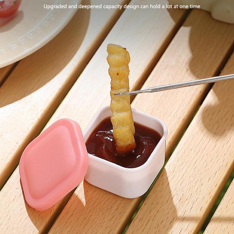 1Pcs Mini Plastic Sauce Bottle Seasoning Box Salad Dressing Containers For Outdoor Barbecue Bento Lunch Box Accessories