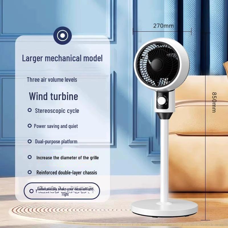 Ultra-Quiet 2024 Vertical Floor & Desktop Electric Fan for Home Cooling