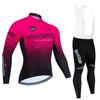 Maglia da ciclismo Tour De Italy D'ITALIA Set Tuta da ciclismo premium anti-UV a maniche lunghe da discesa Autunno Quick-Dry Pro Uniforme da corsa