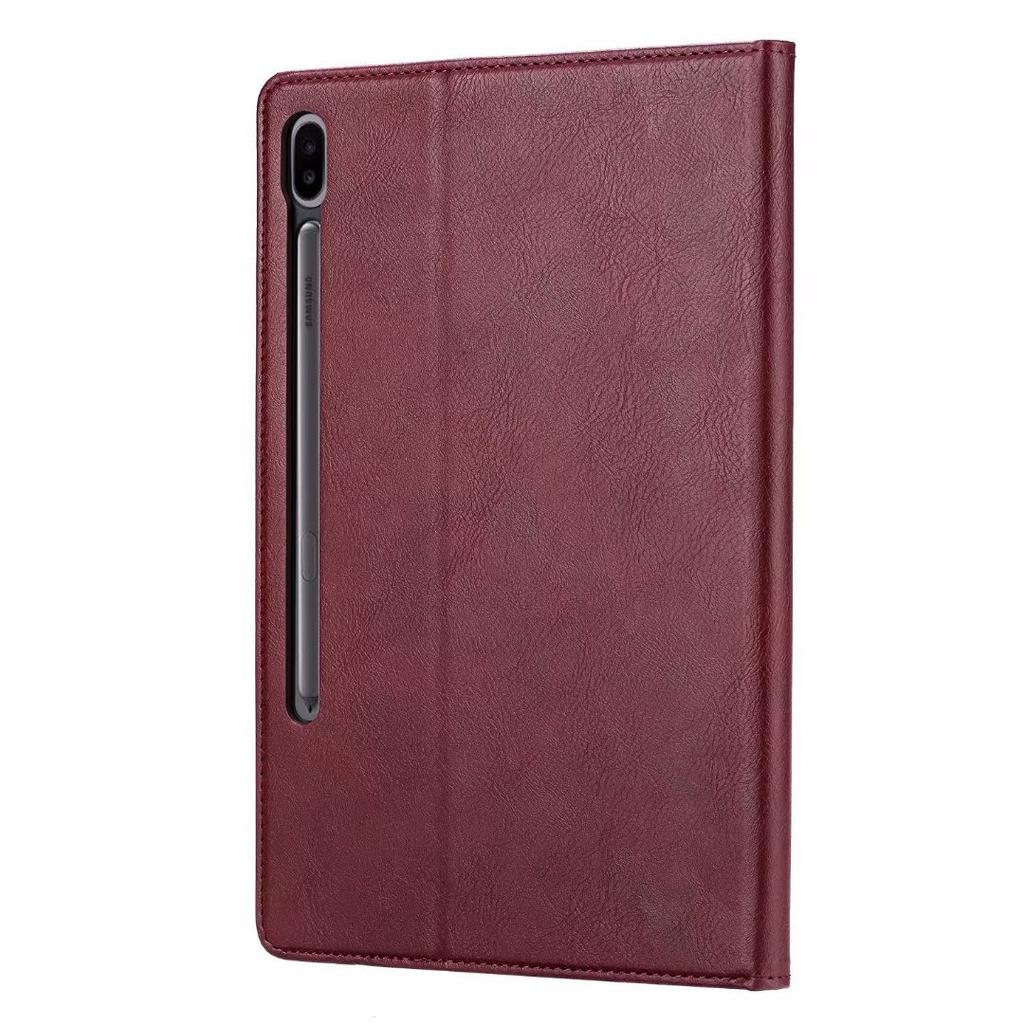 Suitable for Samsung Tab S7Plus Tablet Leather Case T970 Leather Pattern Card Wallet Holder Protective Case T505