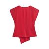 Fashion Style 2024 New Fall Women's Clothing Stylish Minimalist Easiest for Match round Neck Sleeveless Tops 3055572