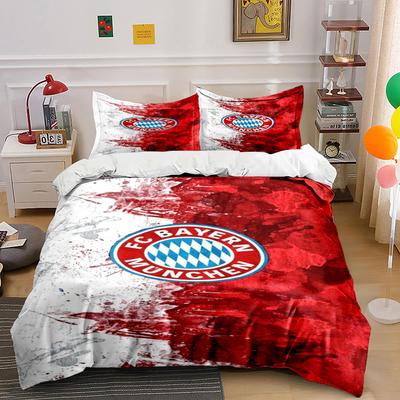 Logo FC Bayern Monachium. Pościel Zestawy poszewek na kołdrę Poszewki na kołdrę Poszewki na poduszki(1 * Poszewka na kołdrę 2 * Poszewki na poduszki bez wkładu do kołdry)