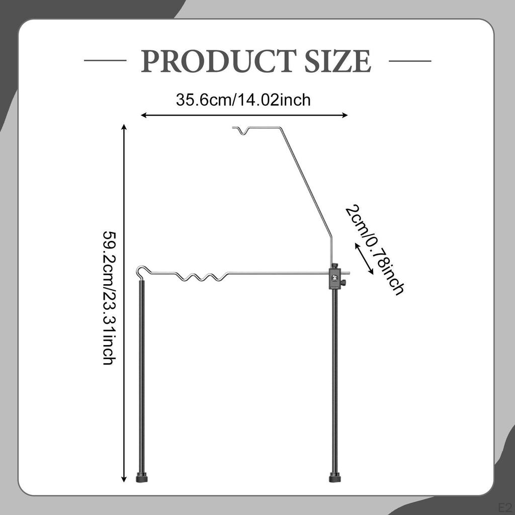 Camping Lantern Stand,Light Bracket Stand,Portable Light Holder Table Lamp Pole Hanger for Work