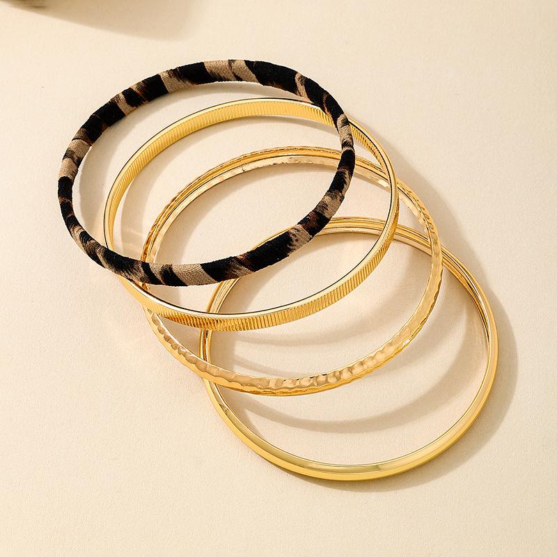 Mode Gold Pigment Kreis Leopard Spitze frauen Armband für Damen