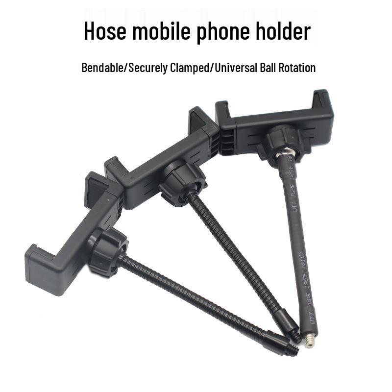 Live Broadcast Ring Light with Phone Clip and Flexible Hose Bracket