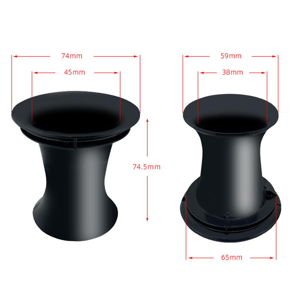 2PCS Speaker Port Tube Bass Vent Ventilation Connector Quality Plastic Bass Reflex Tube for DIY Speaker Project Upgrades