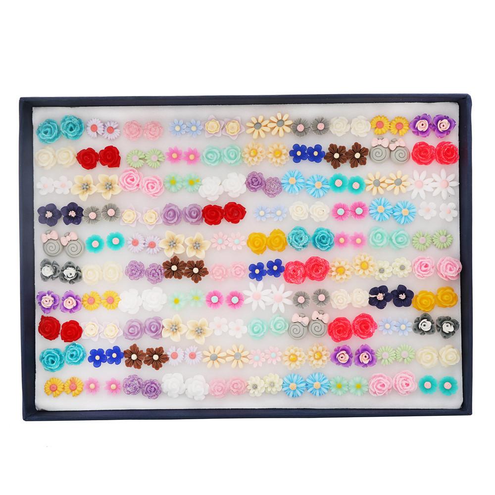 Plastic Resin Geometric Earrings With Resin Drop Embellishments For Trendy Summer Fashion