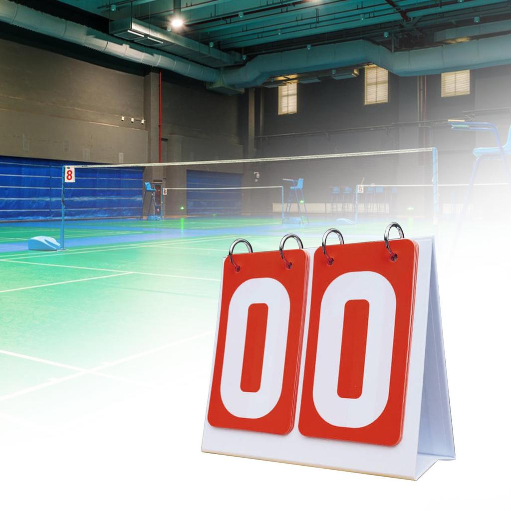 Sport Anzeigetafel 2-stellige Anzeigetafel Punktezähler Tisch Score Flipper für Fußballmannschaftsspiele Basketball Outdoor Trainer