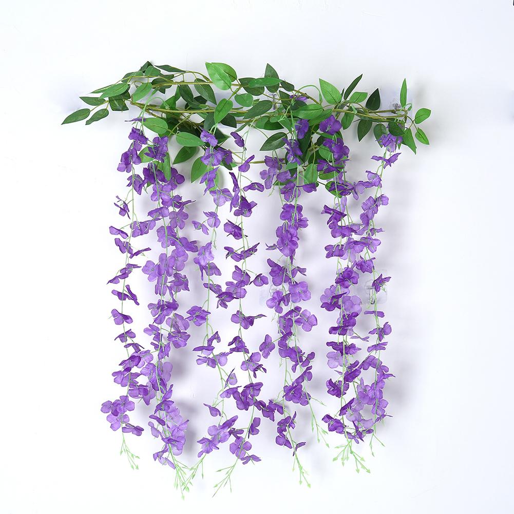 Falsche Seide Künstliche Glyzinien Ranken Künstliche Blumen Ranken Girlande