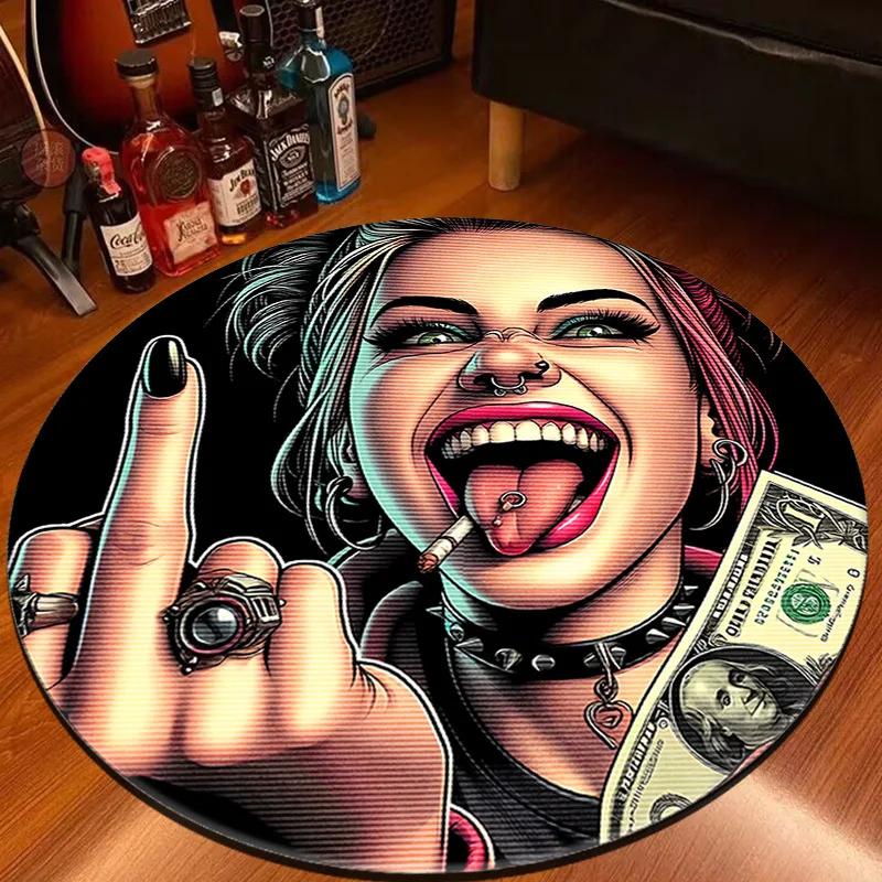 

Punk carpet floor mat living room sofa blanket sports room decoration Cartoons carpet any design can 60cm