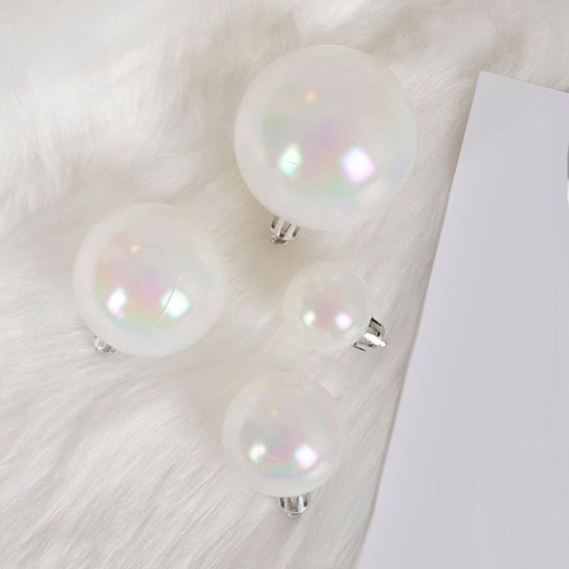 60PCS Colorful PVC Spheres Ornament Decorative Baubles Decoration Shatterproof Christmas Tree Orbs For Holiday Party