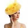 Elegant Mesh Feather Headband Exquisite 1920s Hair Accessories Masquerade Hair Band  Wedding