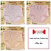 High-Waisted Women's Floral Print Cotton Underwear - Skin-Friendly, Tummy Control, Butt-Lifting, Antibacterial, Nude Feel Triangle Briefs.