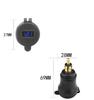 Aluminum Alloy  CNC Metal Shell Motorcycle Dual USB Charger 12-24v 4.2A Voltmeter for BMW Motorcycle Hella Din Socket  Blue