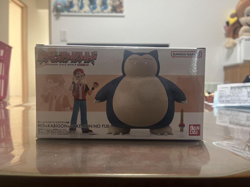 [USED] Bandai Pokemon Scale World Kanto Region Red & Snorlax & Pokemon Flute