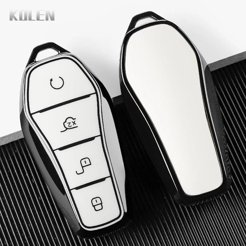 Tpu Auto Smart Key Fob Cover Case Fit For Byd Song Plus Atto 3 Han Ev Tang Dm Qin Seal Dolphin Protected Key Ring Remote Housing Auto Accessories