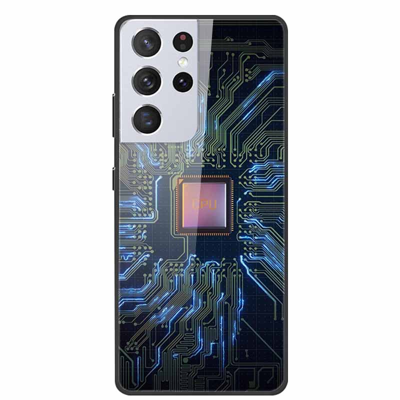 For Samsung Galaxy S25 Ultra Tempered Glass Case Back Cover Hard Phone Cases for SamsungS25 ULTRA 5G SM-S938B Protective Capa