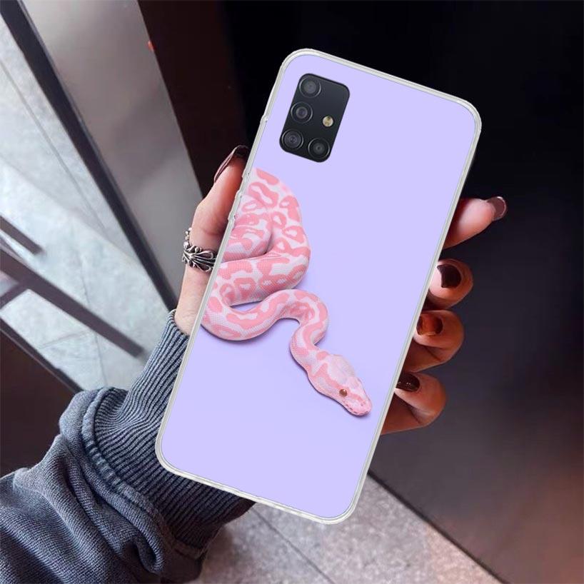 Animal Leather Snake Scales Phone Case For Samsung Galaxy A52 A51 A50S A32 A22 A12 A02S A72 A71 A31 A70 A30S Note 20 Ultra 10 Pl