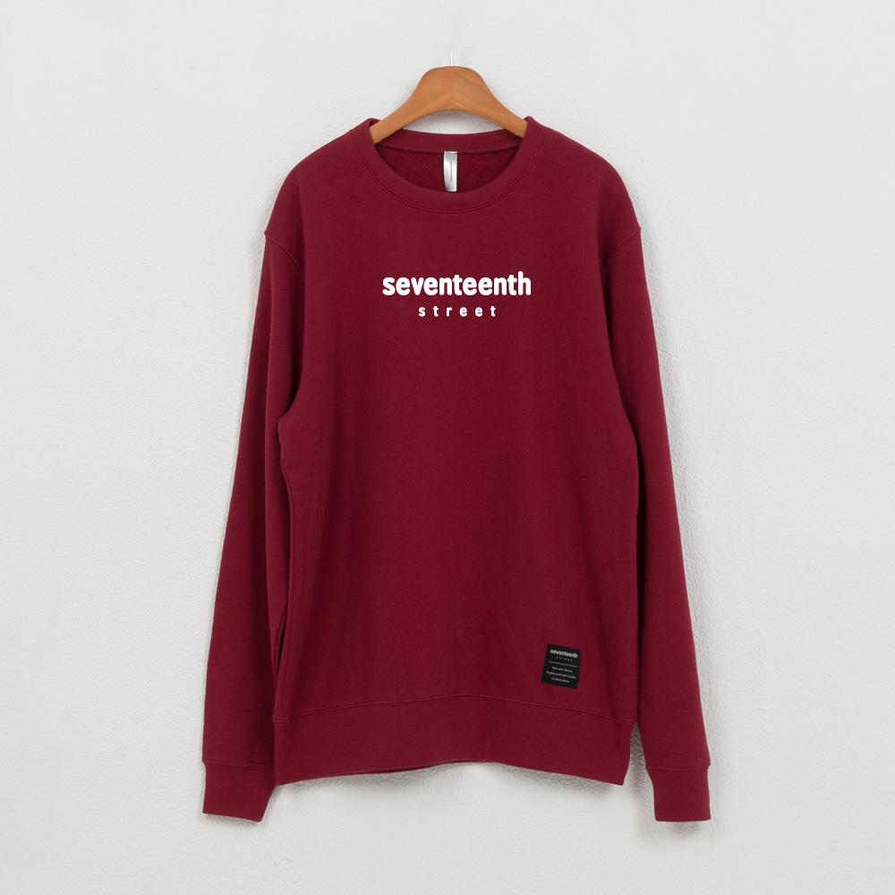 Свитшот Seventeen из французского терри Бордовый Other Colors/S