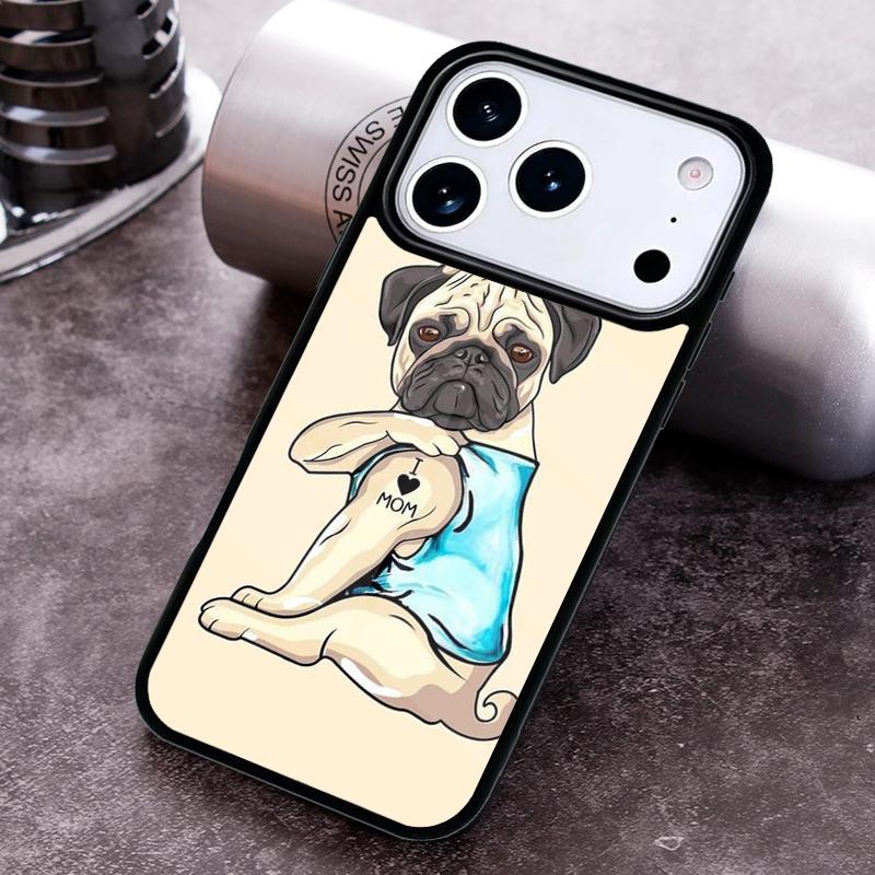 Angel Pug Phone Case For iPhone 17 16 15 14 13 12 11 Pro Max Plus 17Air Soft Silicone Cover